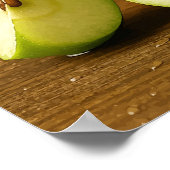 夏を飲む – グリーンアップルジュースのウォールアートプリント ポスター (角)