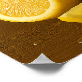 夏を飲む – 爽やかなレモンジュースMason Jar ポスター (角)