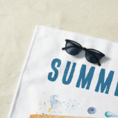 夏アイスカラフルクリームコーン ビーチタオル (インサイチュ)