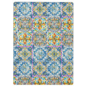 夏イタリアンフローラ青瓦シトラスモノグラム クリップボード (裏面)