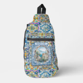 夏イタリアンフローラ青瓦シトラスモノグラム スリングバッグ (正面)