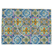 夏イタリアンフローラ青瓦シトラスモノグラム ラージペーパーバッグ (裏面)