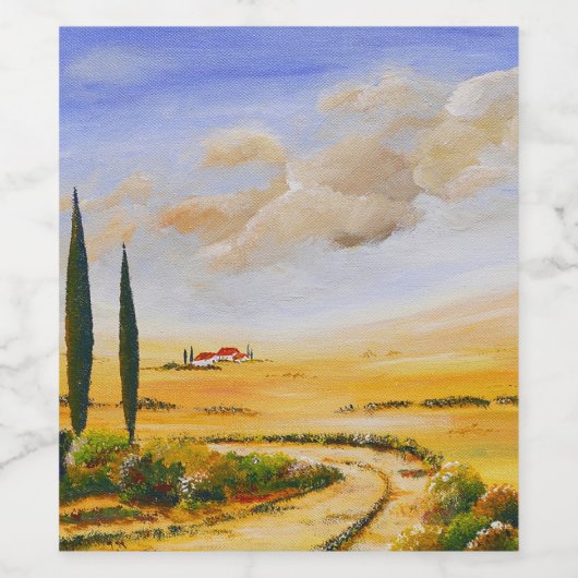 夏イタリアン ワインラベル (シングルラベル)