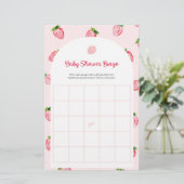 夏イチゴベビービンゴ赤ちゃんシャワーゲーム (スタンド正面)