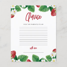 夏イチゴ赤ちゃんシャワーアドバイスゲーム