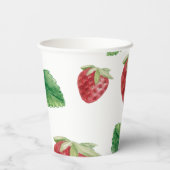 夏イチゴ赤ちゃんシャワーゲーム 紙コップ (裏面)