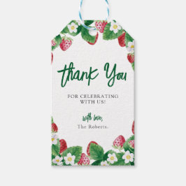 夏イチゴ赤ちゃんシャワーベリースウィート ギフトタグ