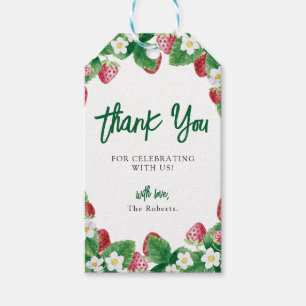 夏イチゴ赤ちゃんシャワーベリースウィート ギフトタグ