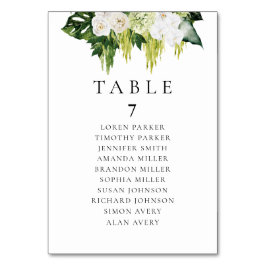 夏エレガントの緑地結婚表 テーブルナンバー