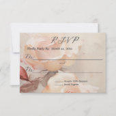 夏エレガントバラ結婚ズ 出欠カード (正面)