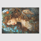 夏エレガントビクトリアン神アールヌーボー 薄葉紙 (正面)