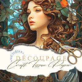 夏エレガントビクトリアン神アールヌーボー 薄葉紙