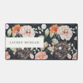 夏エレガントフローラ水彩画 デスクマット (正面)