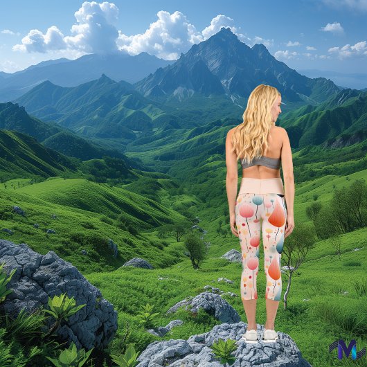 夏エレガント気球 – とお洒落繊細さ カプリレギンス