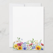 夏エレガント素朴フローラ結婚ズ セーブザデート (裏面)