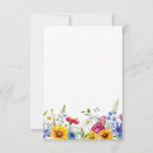 夏エレガント素朴フローラ結婚ズ 出欠カード (裏面)