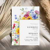 夏エレガント素朴フローラ結婚ズ 招待状