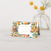 夏エレガント結婚の プレイスカード (裏面)