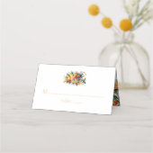 夏エレガント結婚の プレイスカード (正面)