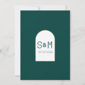 夏オレンジの果実植物結婚の葉 招待状 (裏面)