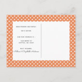 夏オレンジ引越し発表葉書 案内ポストカード (裏面)