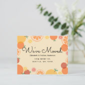 夏オレンジ引越し発表葉書 案内ポストカード (スタンド正面)