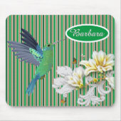 夏カスタマイズにハミングする鳥 マウスパッド (正面)