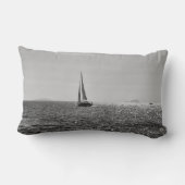 夏カッコいいの帆船の写真 ランバークッション (裏面)