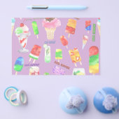 夏カッコいいアイスクリーム、ポップス、冷たい飲み物 チラシ (シングル)