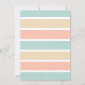 夏カッコいい |アイスクリームビーチ誕生日招待状 招待状 (裏面)