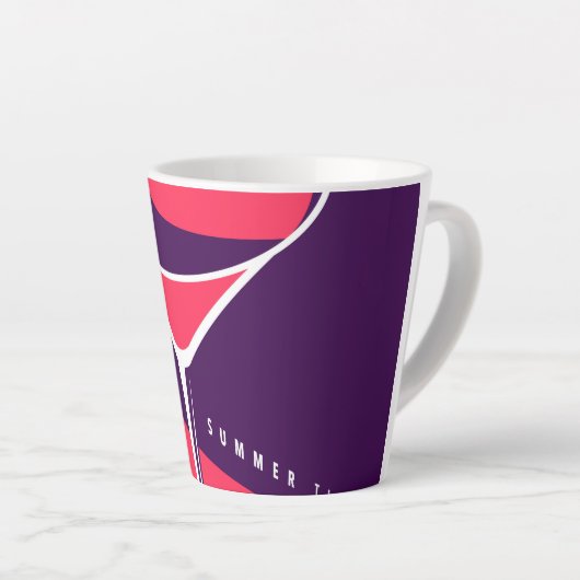 夏カラフルが過ぎる カフェラテマグ (右アングル)