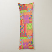 夏カラフルのフェイク果実の継ぎ目 ボディピロー (裏面 (縦))