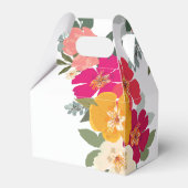 夏カラフルのフローラカップル名結婚の フェイバーボックス (裏面サイド)