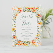夏カラフルのフローラ結婚の セーブザデート (スタンド正面)