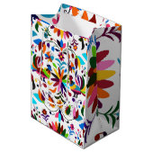 夏カラフルのヴィンテージヨガ ミディアムペーパーバッグ (正面アングル)