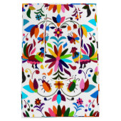 夏カラフルのヴィンテージヨガ ミディアムペーパーバッグ (裏面)