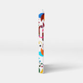 夏カラフルのヴィンテージヨガ iPhoneケース (右側面)