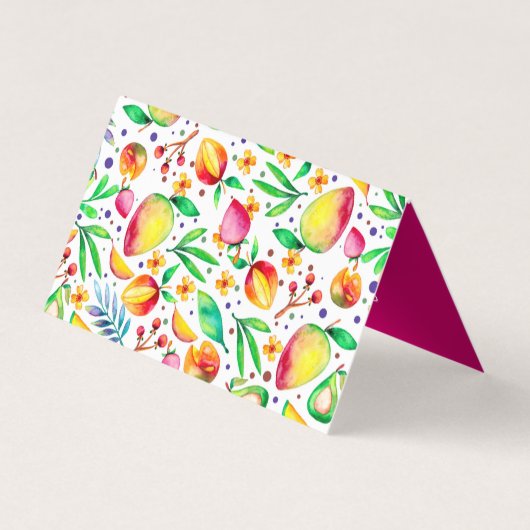 夏カラフルの果実 名刺 (裏面)