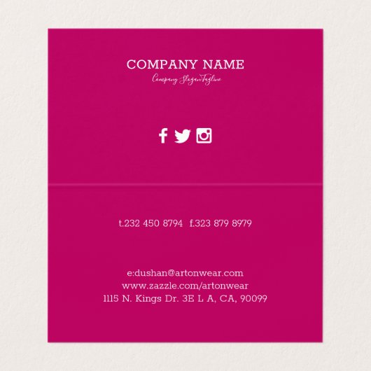 夏カラフルの果実 名刺 (内部フラット)