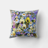 夏カラフルの花 クッション (裏面)