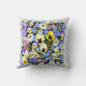 夏カラフルの花 クッション (裏面)
