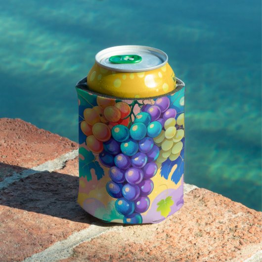夏カラフルの葡萄 缶クーラー (インサイチュ プール)