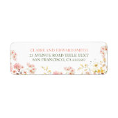 夏カラフルの野草かわいい ラベル (正面)