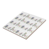 夏カラフルの野草模様 タイル (側面)