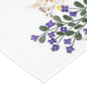 夏カラフルの野草模様 テーブルクロス (アングル)