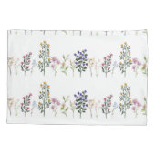 夏カラフルの野草模様 枕カバー (裏面)