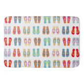 夏カラフルビーチビーチサンダルバスマット バスマット (正面)