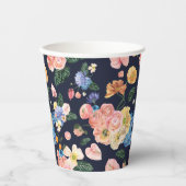 夏カラフルフローラパーティー紙杯 紙コップ (正面)