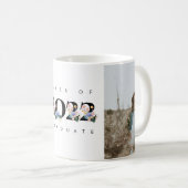 夏カラフルフローラ卒業写真 コーヒーマグカップ (正面右)