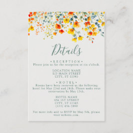 夏カラフルフローラ結婚詳細 エンクロージャーカード